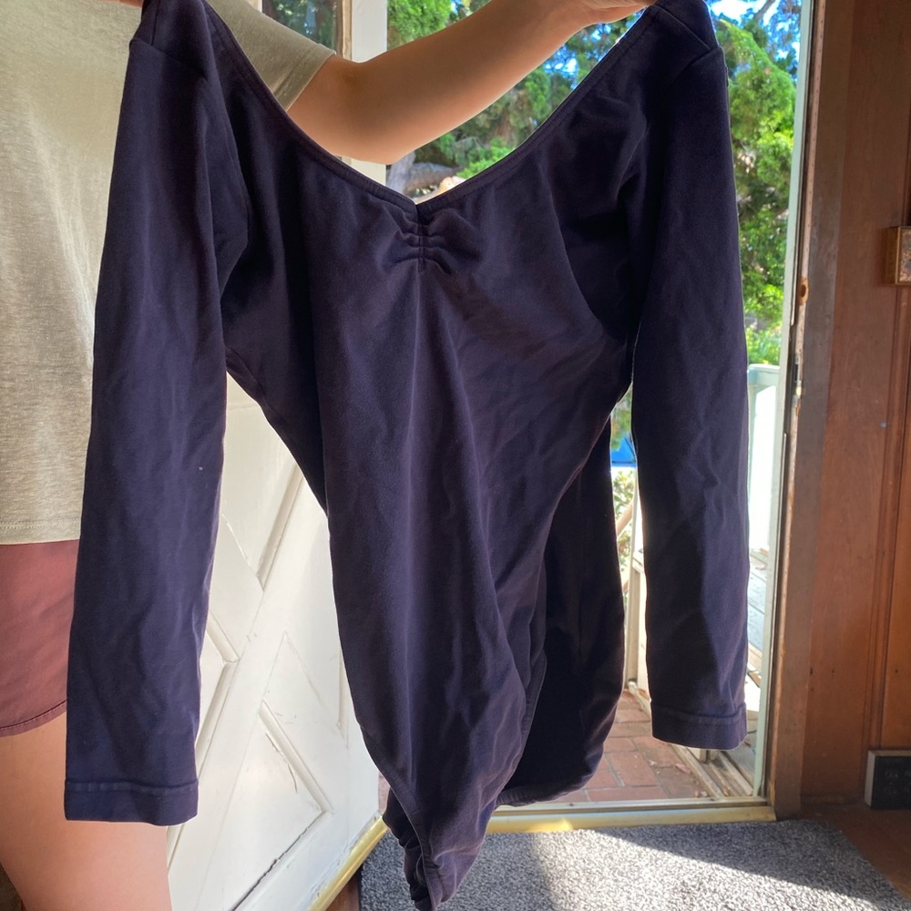 Bloch Pinch front Leotard- 3/4 sleeve Size Small